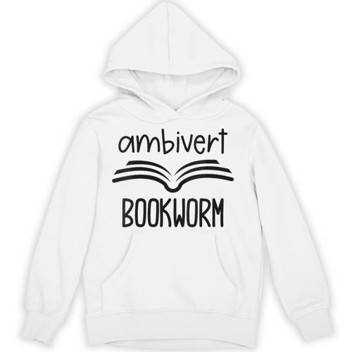 Bookworm Ambivert Fun Book Lovers Reading Unisex Hoodie - Bookorys CA