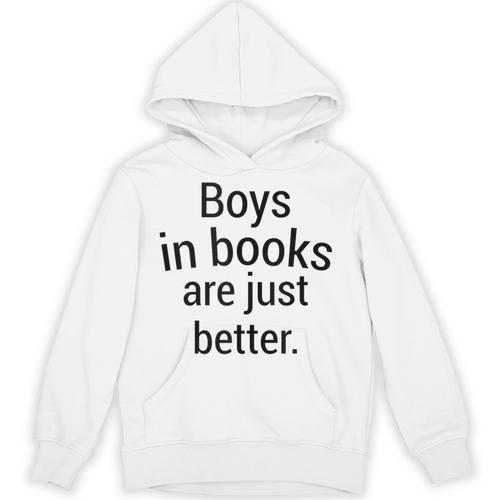 Boys In Books Are Just Better Reading Lover Unisex Hoodie - Bookorys CA
