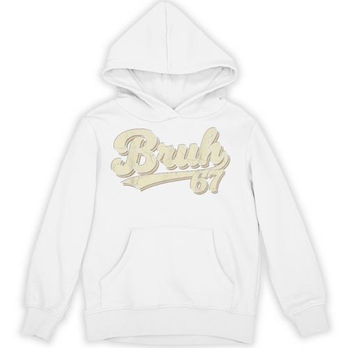 Bruh 67 Baseball Style Meme Slang Sports Number Graphic Unisex Hoodie - Sportilla