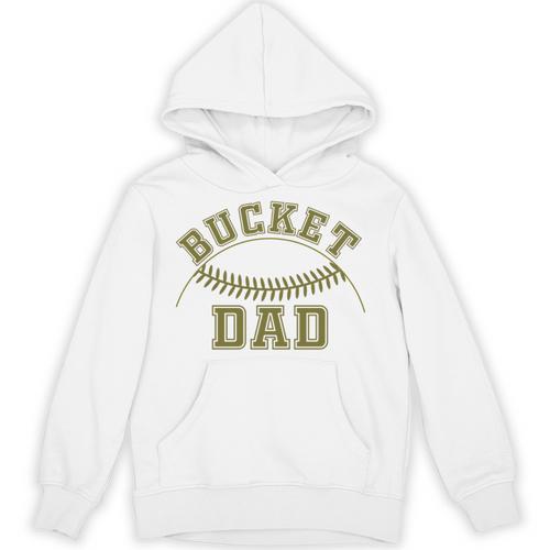 Bucket Dad Softball Dad Baseball Player Dad Unisex Hoodie - Sportilla