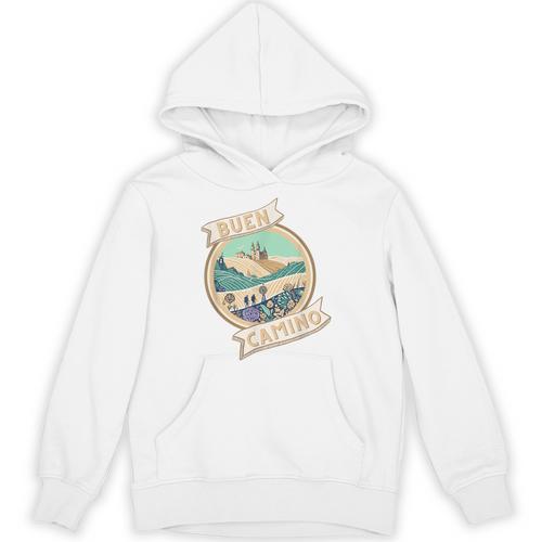 Buen Camino De Santiago Compostela Shirt Souvenir Tee Book Unisex Hoodie - Bookorys DE