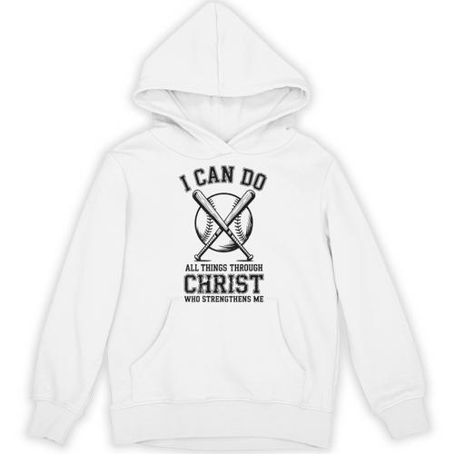 Christian Baseball Philippians 4 Unisex Hoodie - Sportilla