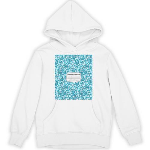 Classic Sky Blue Composition Book School Book Teachers Unisex Hoodie - Bookorys AU