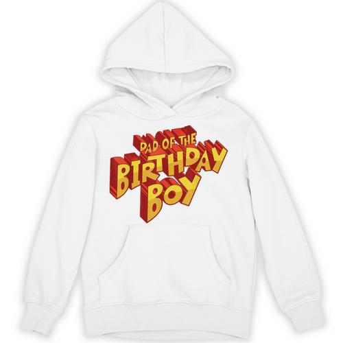 Dad Of The Birthday Boy Fun Comic Book Graphic Unisex Hoodie - Bookorys CA