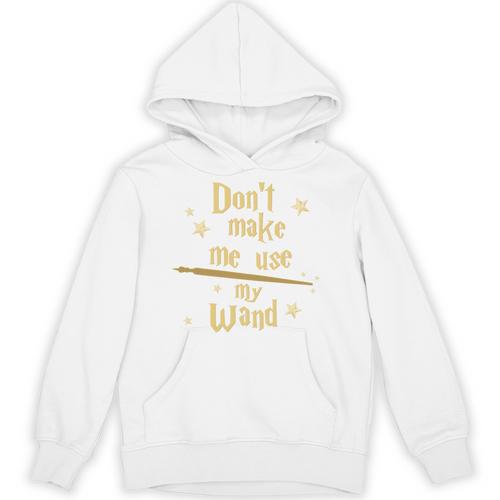 Don’t Make Me Use My Wand Wizard Teacher Magic Fiction Book Unisex Hoodie - Bookorys UK