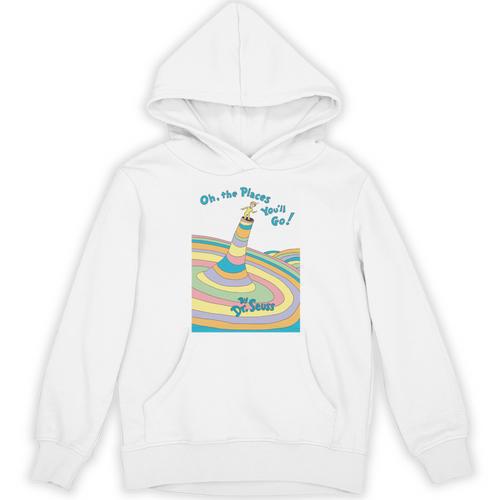 Dr Seuss Oh The Places You'Ll Go Book Cover Unisex Hoodie - Bookorys