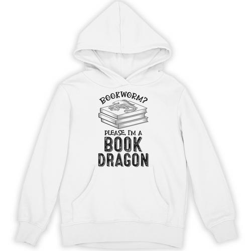 Dragon Literary Readers Book Themed Lovers Book Dragon Unisex Hoodie - Bookorys