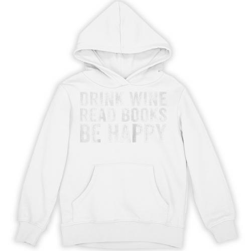 Drink Wine Book Lovers Bookworm Librarians Reading Vintage Raglan Baseball Tee Unisex Hoodie - Bookorys DE