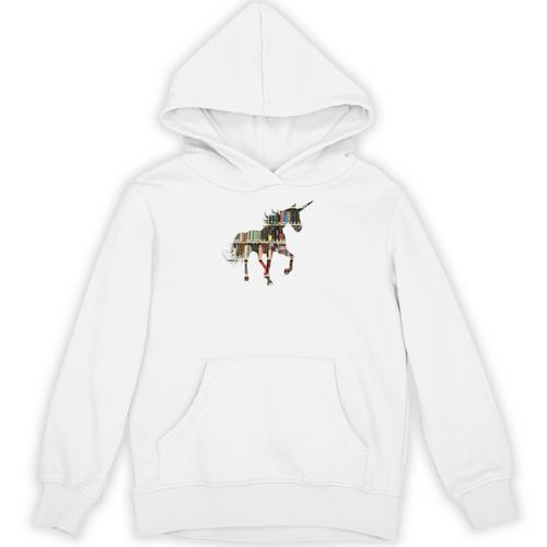 Easily Distracted By Unicorns And Books Unisex Hoodie - Bookorys DE