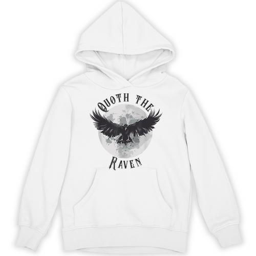 Edgar Allan Poe Nevermore The Raven Quote Literary Book Unisex Hoodie - Bookorys