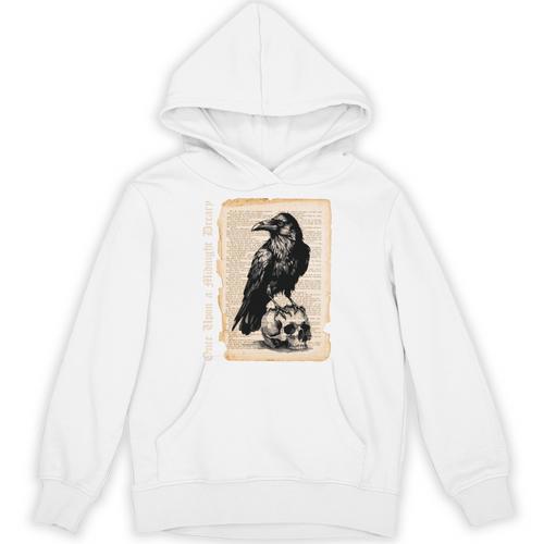 Edgar Allan Poe Raven Gothic Book Lover Unisex Hoodie - Bookorys