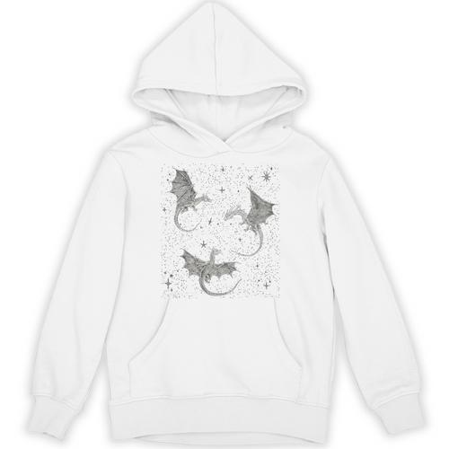 Flying Dragon Fantasy Reader For Bookworm Book Lovers Premium Tri-Blend Unisex Hoodie - Bookorys CA