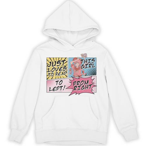 This Girl Reads Right To Left Comic Books Anime And Manga Unisex Hoodie - Bookorys CA