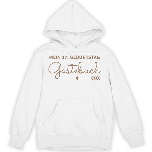 Girls 17th Birthday 17 Years Party Guest Book Unisex Hoodie - Bookorys