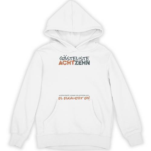Guest Book 18th Birthday Guest List 18 Years Boy Men Unisex Hoodie - Bookorys