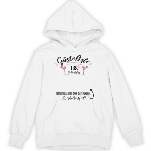 Guest Book 18th Birthday Party Girl Finally Adult Unisex Hoodie - Bookorys