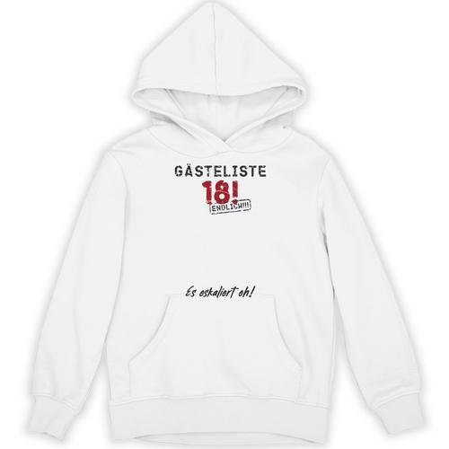 Guest List Finally 18 Guest Book 18th Birthday Boy Girl Unisex Hoodie - Bookorys
