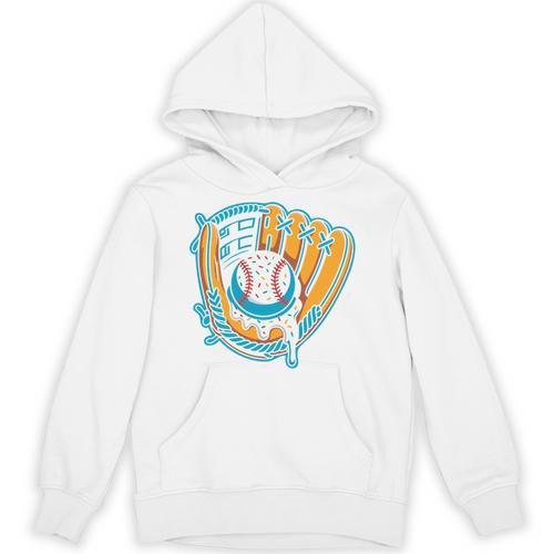 Ice Cream Baseball Mitt Drippy Scoop Baseball Sports Unisex Hoodie - Sportilla