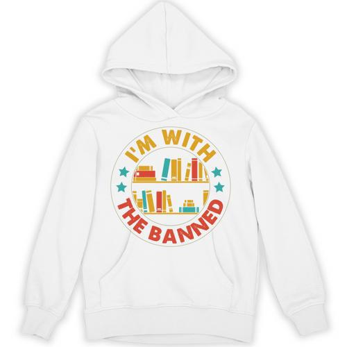 I'm With The Banned Books I Survived Reading Banned Books Unisex Hoodie - Bookorys