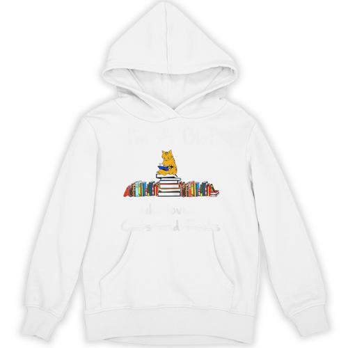 I'm A Girl Who Loves Cats And Books-Cat & Book Lover Unisex Hoodie - Bookorys AU
