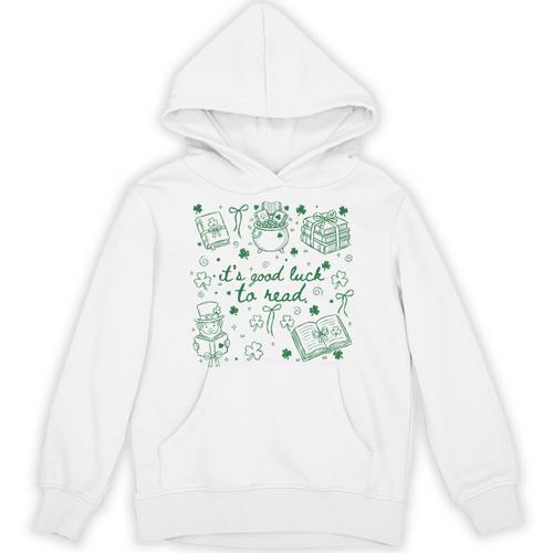 It's Good Luck To Read St Patrick's Day Book Lover Bookish Unisex Hoodie - Bookorys DE