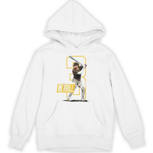 Jackson Merrill San Diego MLB Baseball Player MLBJME202M Unisex Hoodie - Sportilla