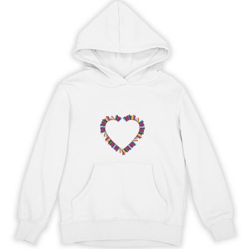 Just A Girl Who Loves Books Shirt Reading Lovers Girls Unisex Hoodie - Bookorys