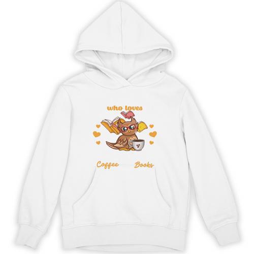 Just a Girl Who Loves Owls Coffe Books Girls Owl Lovers Unisex Hoodie - Bookorys