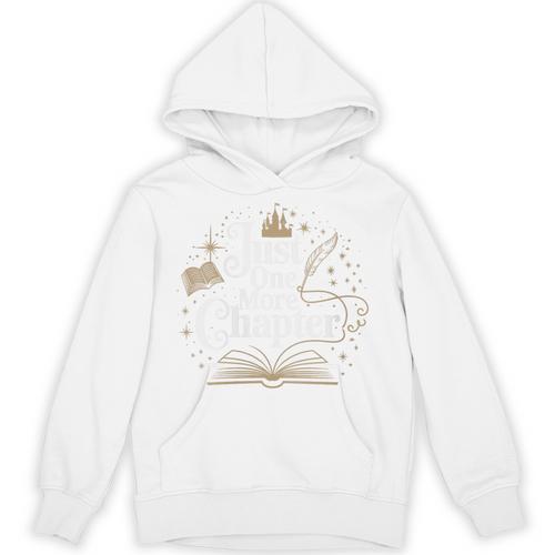 Just One More Chapter Book Lover Bookish Reading Blue Unisex Hoodie - Bookorys UK