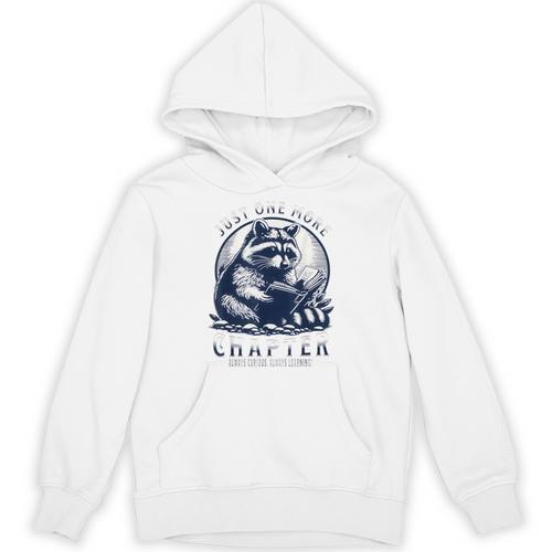 Just One More Chapter Raccoon Book Lover Unisex Hoodie - Bookorys AU