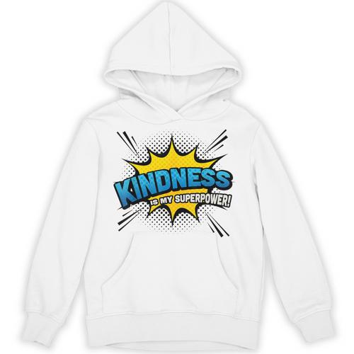 Kindness Is My Superpower Comic Book Style Unisex Hoodie - Bookorys