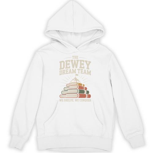 Library Dream Team Mountain Of Books Librarian Unisex Hoodie - Bookorys CA
