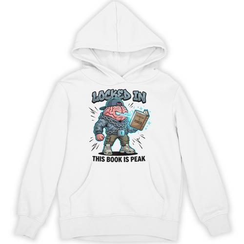 Locked In Meme Book Is Peak Quote Unisex Hoodie - Bookorys DE