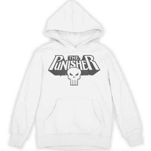 Marvel Punisher Extruded Comic Book Vintage Skull Logo Unisex Hoodie - Bookorys CA