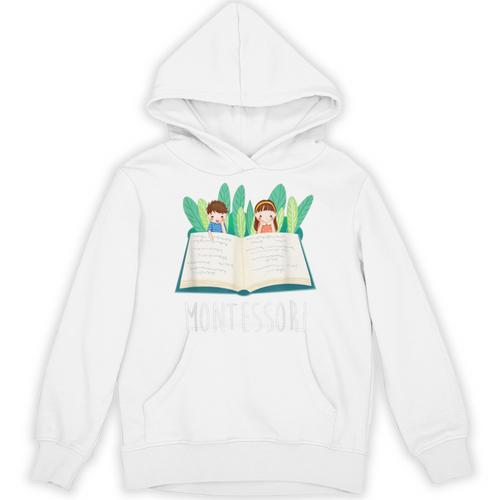 Montessori Learning Teacher Student Reading Books For Men Women Kids Unisex Hoodie - Bookorys