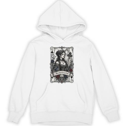 Morally Grey Book Club Lover Gothic Card Style Premium Tri-Blend Unisex Hoodie - Bookorys DE