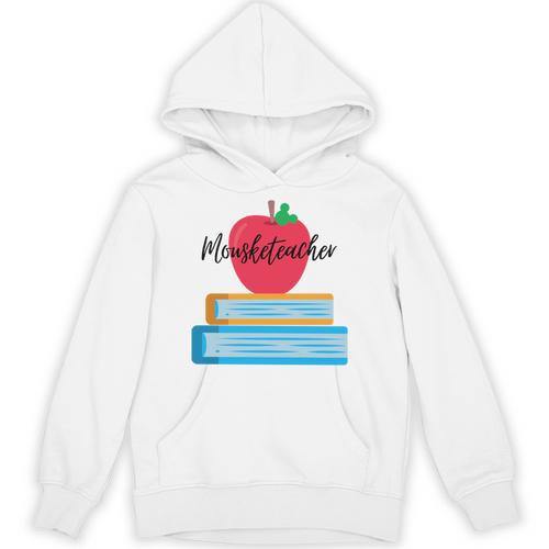 Mouseketeacher A Magical Apple And Books Theme For Teachers Unisex Hoodie - Bookorys