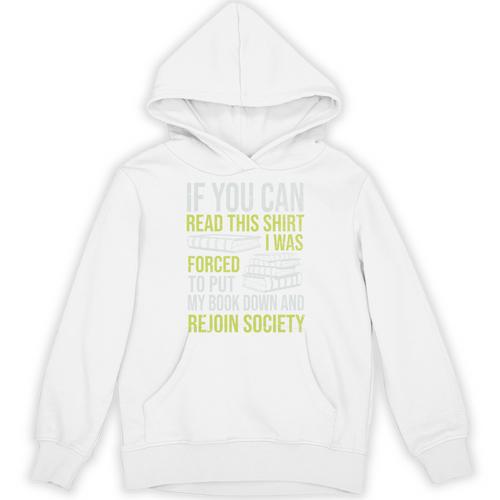 Nerd Bibliophile Book Reading Lover Bookworm Reading Unisex Hoodie - Bookorys