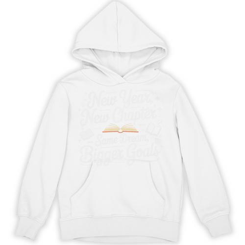 New Year New Chapter Same Dream Bigger Goals 2026 Book Lover Premium Tri-Blend Unisex Hoodie - Bookorys CA