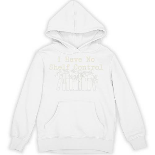 I Have No Shelf Control Books Minimal Line Art Bookworm Premium Tri-Blend Unisex Hoodie - Bookorys CA