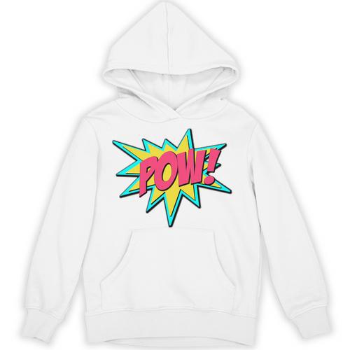 Pow Retro Comic Book Art Superhero Bubble Premium Unisex Hoodie - Bookorys