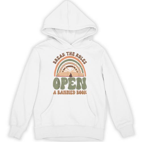 Read Banned Books Break The Rules Banned Books Unisex Hoodie - Bookorys UK