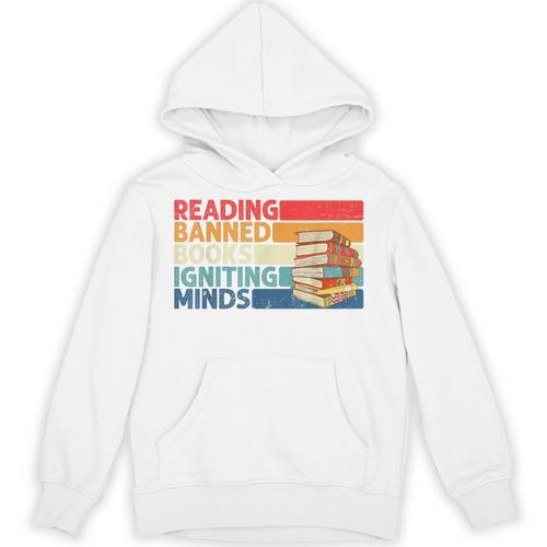 Read Banned Books Igniting Minds Banned Books Unisex Hoodie - Bookorys DE