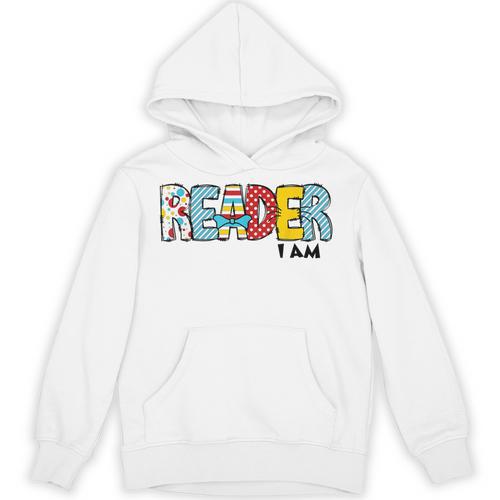 Reader I Am Bookworm Librarian I Heart Read Book Lover Unisex Hoodie - Bookorys CA