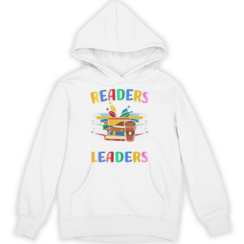 Readers Are Leaders Book Lover Reading Mom Premium Tri-Blend Unisex Hoodie - Bookorys