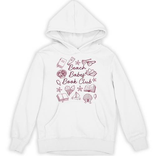 Reading Book Lover Bookish Summer Beach Babes Book Club Unisex Hoodie - Bookorys