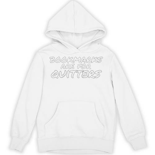 Reading Bookmarks Are For Quitters Book Mark Raglan Baseball Tee Unisex Hoodie - Bookorys
