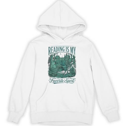 Reading Is My Favorite Sport Book Lover Bookworm Unisex Hoodie - Bookorys AU