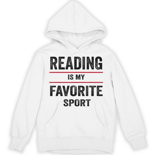 Reading Is My Favorite Sport Book Lover Quote Unisex Hoodie - Bookorys