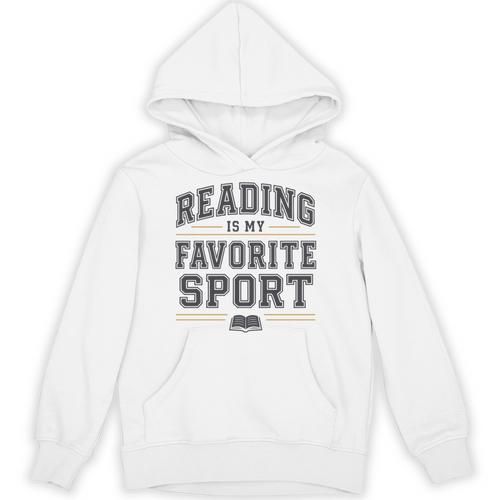 Reading Is My Favorite Sport Bookish Book Nerds Bookworms Unisex Hoodie - Bookorys CA